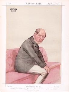 By birth a man, by inheritance a Marquis and a Governor by his Sovereign's favour: he fills. Carlo Pellegrini, Ape.