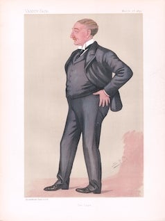 Item #70-4093 The Cape (Portrait of Cecil John Rhodes) (Original Lithograph). Sir Leslie Matthew...