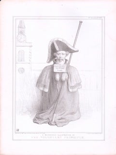 Lithograph) A Melancholy Illustration of the Voluntary Principle (HB Sketches No. 529. John Doyle, HB.