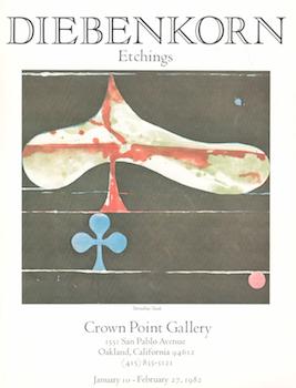 Item #71-0654 Diebenkorn Etchings. Exhibition at Crown Point Gallery, 10 January-27 February...