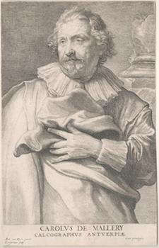 Item #71-0789 Portrait of Charles van Mallery (1571-1636, Flemish engraver), from Gillis...