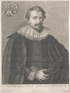 Item #71-0792 Portrait of Alexander delle Faille (1589-1653, Flemish writer), from Gillis...
