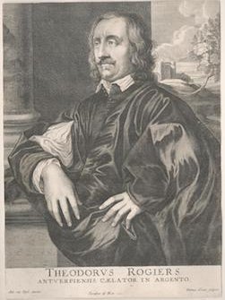 Item #71-0794 Portrait of Theodor Rogiers (1602-1653, Antwerp Goldsmith), from Gillis...