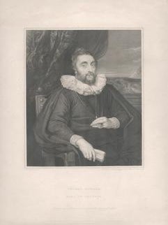 Item #71-0808 Portrait of Thomas Howard, Earl of Arundel. Sir Anthony van Dyck, William Sharp,...