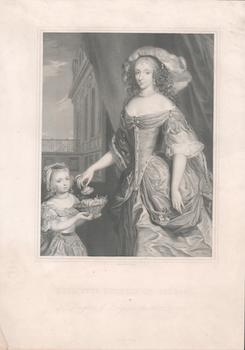 Item #71-0810 Portrait of Henrietta, Duchess of Orleans (1644-1670), Daughter of King Charles the...