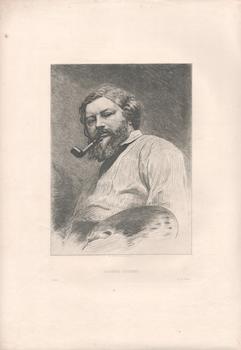 Item #71-0813 Portrait of Gustave Courbet, 1882 (French painter, 1819-1877). Etienne Gabriel...