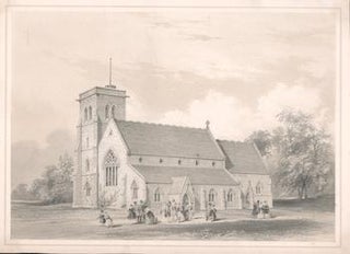 Item #71-0828 [Parishioners leaving church]. 19th Century artist