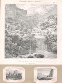Item #71-0950 Vue de la Cascade de Sassenage pres de Grenoble, from Environs de la Grande...