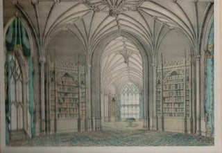 Item #71-0996 Eaton Hall - The Library, from Views of Eaton Hall. J. C. Buckler, J D. Harding, C....