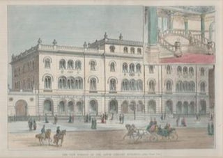 Item #71-0999 The New Portion of the Astor Library Building. 19th Century American Artist