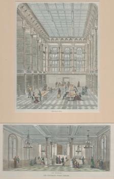 Item #71-1008 The Main Hall; The Vestibule, The Cinncinnati Public Library. 19th Century American...
