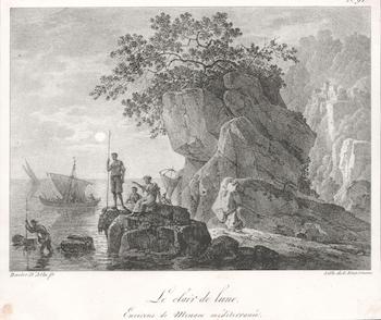 Bacler d'Albe, Louis Albert (Artist); G. Engelmann (Lithographer) - Le Clair de Lune