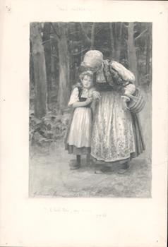 Item #71-1229 An Illustration: That Little Girl. What thru, my lovey? Gertrude Demain Hammond,...