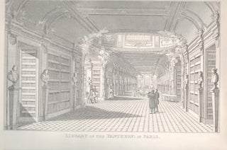 Item #71-1240 Library of the Pantheon: in Paris. Anonymous Artist, 19th Century European artist