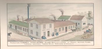 Item #71-1246 Punxsutawney Manufacturing Company, Punxsutawney, Jefferson County, Penna. Anonymous Artist, 19th Century American.