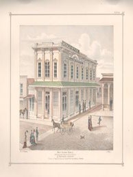 Item #71-1247 Daily Evening Herald, Book and Job Printing, Stockon. Anonymous Artist, 19th...