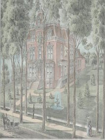 Item #71-1252 Residence of Clement Lafferty Esq., Fort St., West Detroit, Mich. Anonymous Artist,...