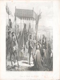 Item #71-1413 Entree de Charles VIII a Naples, 12 Mai 1495. Jean Denis Nargeot, After a., Eloi...