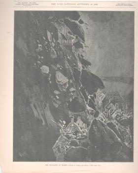 Item #71-1416 The Landslide at Quebec. From September 28, 1889 issue of Harper’s Weekly, Volume...