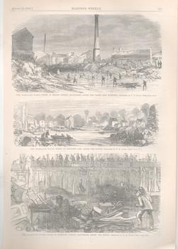 Item #71-1428 The Maryland Flood-Scene. From August 15, 1868 issue of Harper’s Weekly....