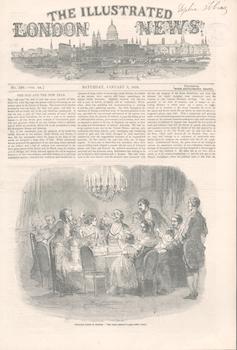 Item #71-1450 Twelfth Night in France “The King Drinks”. From January 3, 1852 issue of The...