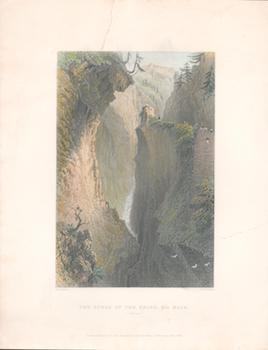 Item #71-1502 The Gorge of the Rhine, via Mala (Grisons). William Henry Bartlett, W. Woolnoth,...