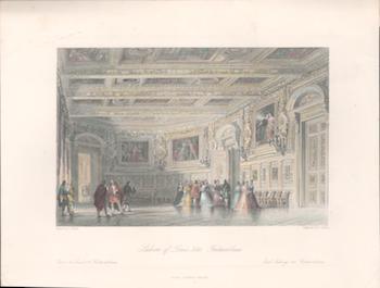 Allom, Thomas (1804-1872, Illustrator); E. Challis (Engraver) - Salon of Louis XIII, Fontainebleau