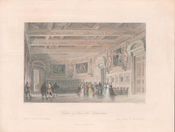 Allom, Thomas (1804-1872, Illustrator); E. Challis (Engraver) - Salon of Louis XIII, Fontainebleau