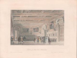 Item #71-1525 Salon of Louis XIII, Fontainebleau. Thomas Allom, E. Challis, Engraver