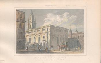 Item #71-1542 Angleterre-Hotel deVille a Londres, Guildhall. 19th Century Engraver.
