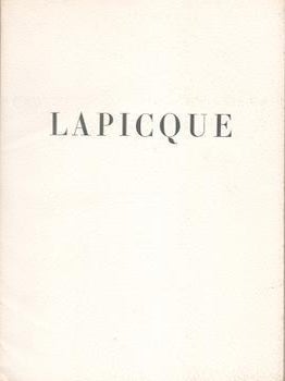 Item #71-1650 Peintures recentes de Lapicque. Exhibition at Villand & Galanis, Paris, 4 November...