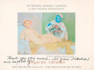 Item #71-1981 Edgardo Catalan: La Olimpia, paisajes, sombras y dos retratos inconclusos....