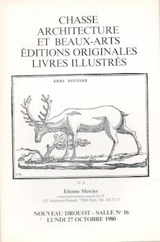 Item #71-2279 Chasse Architecture et Beaux-Arts Editions Originales Livres Illustres. (Auction...