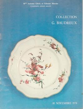 Item #71-2283 Collection G. Baudreux et a Divers Amateurs. (Auction catalogue, sale at Hotel...
