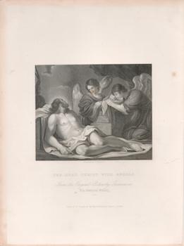 Item #71-2336 The Dead Christ with Angels. S. . After Guercino Freeman, Engraver