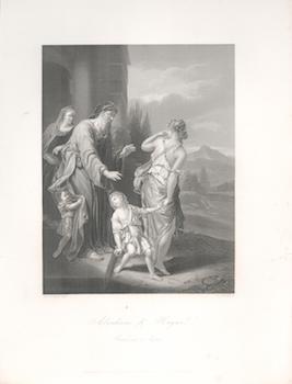 Item #71-2353 Abraham & Hagar. D. J. . After Adriaen van der Werff Pound, Engraver