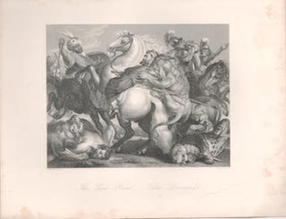 Item #71-2416 The Lion Hunt. A. . After Peter Paul Rubens Carse, Engraver