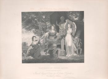 Holl, W. (Engraver). After Sir Joshua Reynolds - Portraits of Three Ladies Adorning the Altar of Hymen