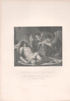 Item #71-2450 The Dead Christ with Angels. S. . After Guercino Freeman, Engraver