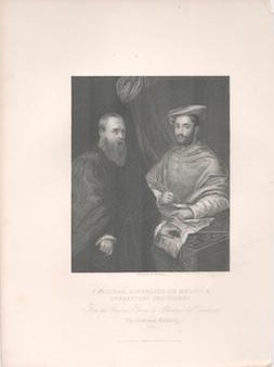 Item #71-2451 Cardinal Hippolito de Medici, & Sebastiano del Piombo. W. T. . After Sebastiano del...