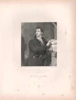 Item #71-2486 Sir Francis Burdett. Bart. M.P. J. . After Sir Thomas Lawrence Morrison, Engraver