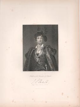 Item #71-2487 Kemble in the Character of Hamlet. George . After Sir Thomas Lawrence Adcock, Engraver