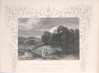 Item #71-2496 Landscape with Tobit and the Angel. J. . After Rembrandt Appleton, Engraver