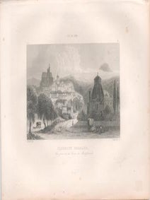 Puy de Dome-Clermont Ferrand, Vue prise de la Route de Montferrand. Schoeder . After Skelton, Engraver.