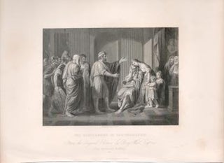 Item #71-2566 The Banishment of Cleombrotus. Thomas . After Benjamin West Garner, Engraver