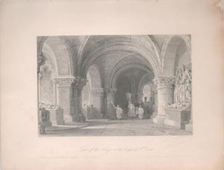 Item #71-2678 Tombs of the Kings in the Crypt of St. Denis. James Baylis . After Thomas Allom...