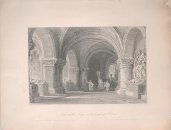 Item #71-2678 Tombs of the Kings in the Crypt of St. Denis. James Baylis . After Thomas Allom Allen, Engraver.