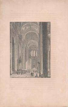 Item #71-2772 (Interior of a Church). 19th Century Engraver