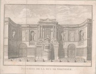 Item #71-2840 Fontaine de la Rue de Grenelle. 19th Century Engraver