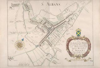 Item #71-2850 Map of St. Alban’s. 18th British engraver